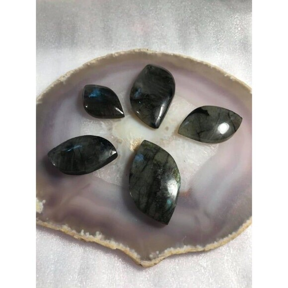 Jewelry - Labradorite Cabochon Lot - 5 cabs #2